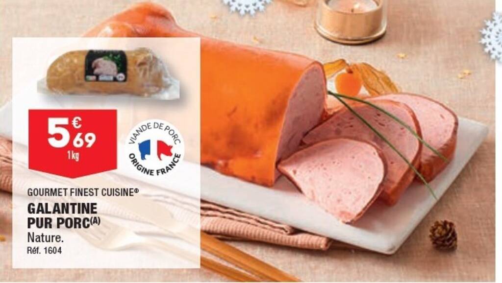 Promo GALANTINE PUR PORC chez ALDI