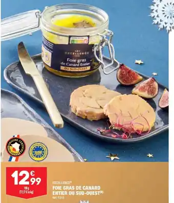 ALDI FOIE GRAS DE CANARD ENTIER DU SUD-OUEST offre