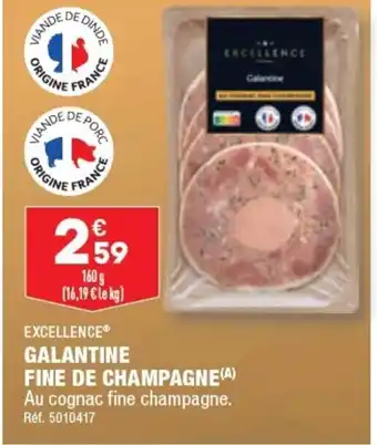 ALDI GALANTINE FINE DE CHAMPAGNE offre