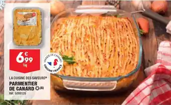 ALDI LA CUISINE DES SAVEURS® PARMENTIER DE CANARD (A) offre