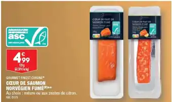 ALDI CŒUR DE SAUMON NORVÉGIEN FUMÉ(B)** offre