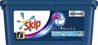 Casino Supermarchés Skip Lessive capsules ultimate active clean offre