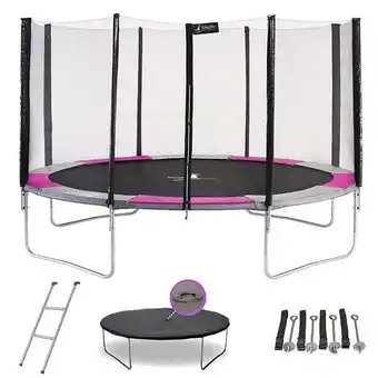 Bricorama Trampoline rond ø430cm avec filet, échelle, bâche et kit ancrage - ralli 430 offre