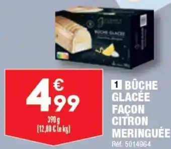ALDI BÛCHE GLACÉE FAÇON CITRON MERINGUÉE offre
