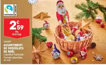 ALDI ASSORTIMENT DE CHOCOLATS DE NOËL Labellisé Fairtrade. Formes assorties. Réf. 8167 offre