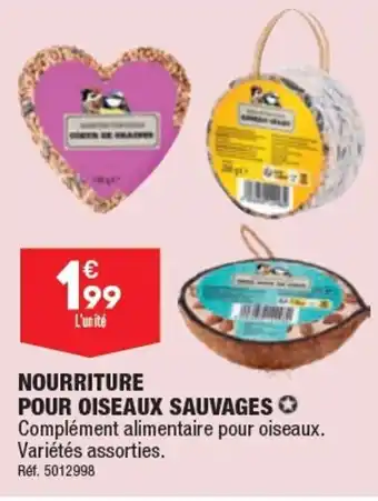 ALDI NOURRITURE POUR OISEAUX SAUVAGES offre