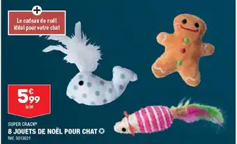 ALDI 8 JOUETS DE NOËL POUR CHAT offre