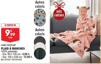 ALDI PLAID À MANCHES offre