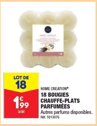 ALDI HOME CREATION® 18 BOUGIES CHAUFFE-PLATS offre
