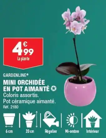 ALDI MINI ORCHIDÉE EN POT AIMANTÉ Coloris assortis. offre