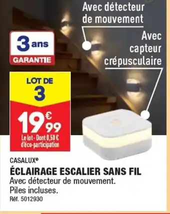 ÉCLAIRAGE ESCALIER SANS FIL