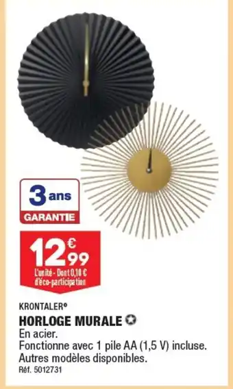 ALDI HORLOGE MURALE offre