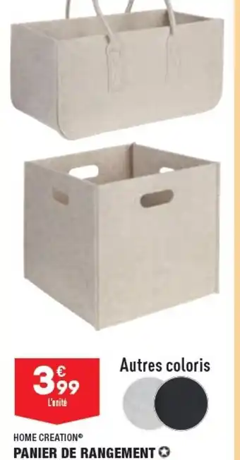 ALDI PANIER DE RANGEMENT offre