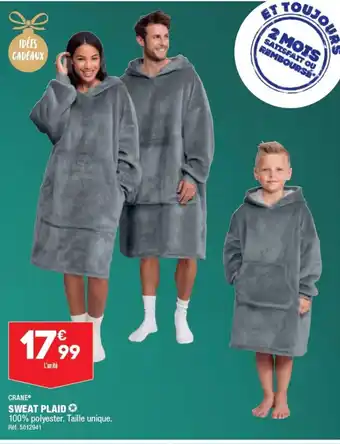 ALDI SWEAT PLAID offre