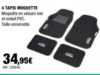 Autobacs 4 TAPIS MOQUETTE offre