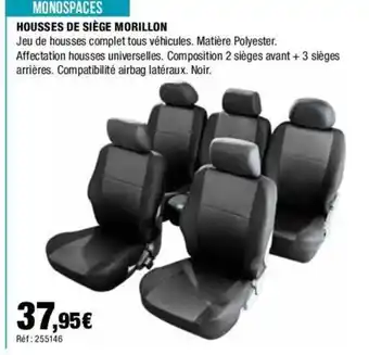 Autobacs HOUSSES DE SIÈGE MORILLON offre