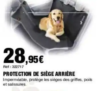 Autobacs PROTECTION DE SIÈGE ARRIÈRE offre