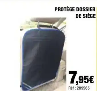 Autobacs PROTÈGE DOSSIER DE SIÈGE offre