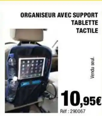 Autobacs ORGANISEUR AVEC SUPPORT TABLETTE TACTILE offre
