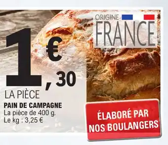 E.Leclerc PAIN DE CAMPAGNE offre
