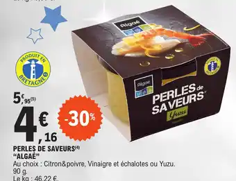 PERLES DE SAVEURS (4) "ALGAÉ"