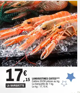 E.Leclerc LANGOUSTINES CUITES offre