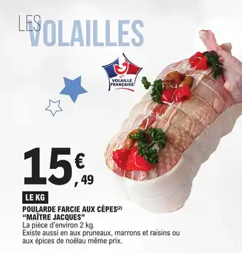 POULARDE FARCIE AUX CÈPES (²2) "MAÎTRE JACQUES"