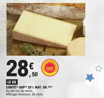 E.Leclerc COMTÉ(¹) AOP (4) 28% MAT. GR.(2)(3) offre