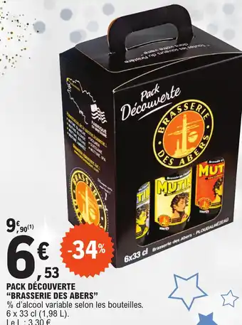 E.Leclerc PACK DÉCOUVERTE "BRASSERIE DES ABERS" offre