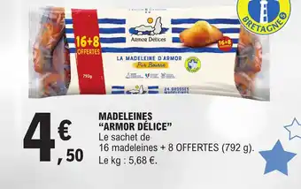 E.Leclerc MADELEINES "ARMOR DÉLICE" offre