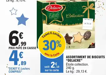 E.Leclerc ASSORTIMENT DE BISCUITS "DELACRE" offre