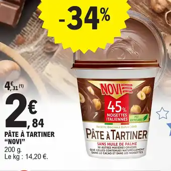E.Leclerc PÂTE À TARTINER "NOVI" offre
