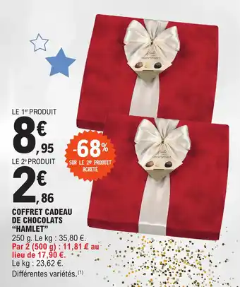E.Leclerc COFFRET CADEAU DE CHOCOLATS "HAMLET" offre