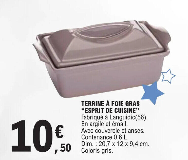 Promo TERRINE À FOIE GRAS "ESPRIT DE CUISINE" chez E.Leclerc