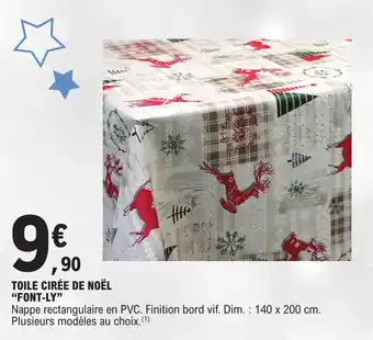 TOILE CIRÉE DE NOËL "FONT-LY"