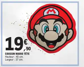 E.Leclerc COUSSIN MARIO TÊTE offre