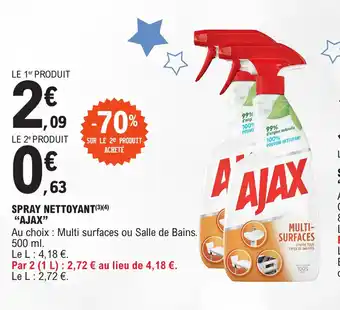 E.Leclerc SPRAY NETTOYANT(3)(4) "AJAX" offre