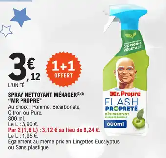 E.Leclerc SPRAY NETTOYANT MÉNAGER(3)(4) "MR PROPRE" offre