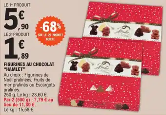 E.Leclerc FIGURINES AU CHOCOLAT "HAMLET" offre