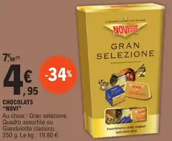E.Leclerc CHOCOLATS "NOVI" offre