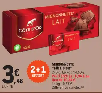 E.Leclerc MIGNONNETTE "CÔTE D'OR" offre