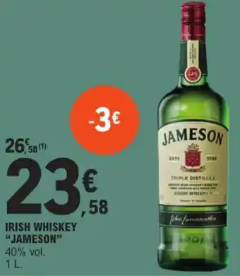 E.Leclerc IRISH WHISKEY "JAMESON" offre