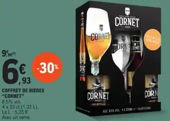 E.Leclerc COFFRET DE BIÈRES "CORNET" offre
