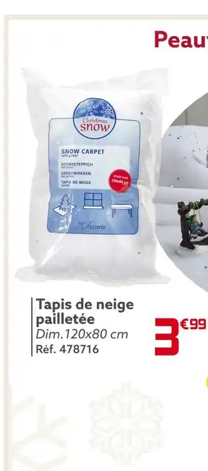 Gifi Tapis de neige pailletée offre