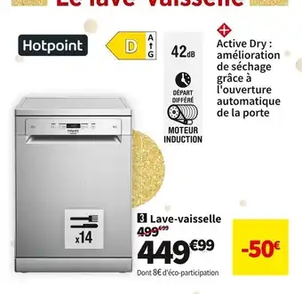 Conforama Hotpoint lave-vaisselle hfc3c32wx offre