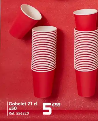 Gifi Gobelet 21 cl x50 offre