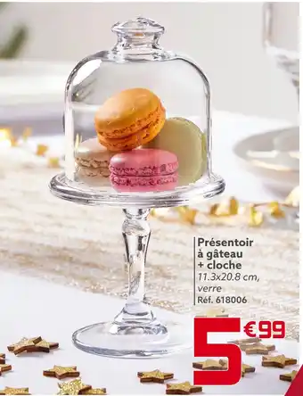 Gifi Présentoir à gâteau + cloche offre