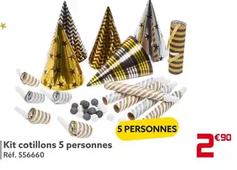 Gifi Kit cotillons 5 personnes offre