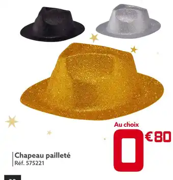 Gifi Chapeau pailleté offre