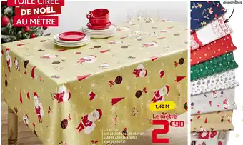 Gifi Toile cirée de noël au mètre offre